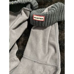 Hunter Women's Half Cardigan Boot Socks Size L 8-10 Color \ Dark Gray